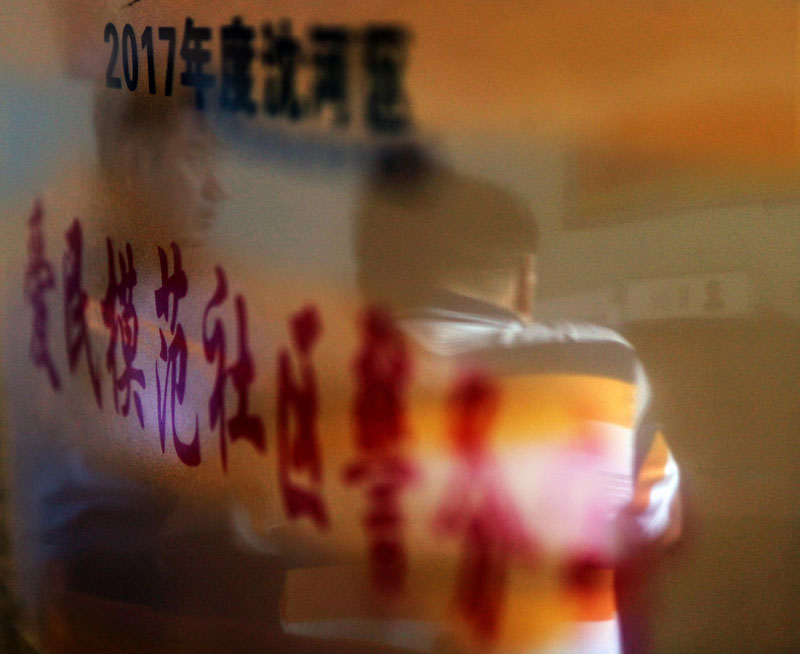 臧宇坚守的多福社区警务室连续多年被评为爱民模范社区警务室