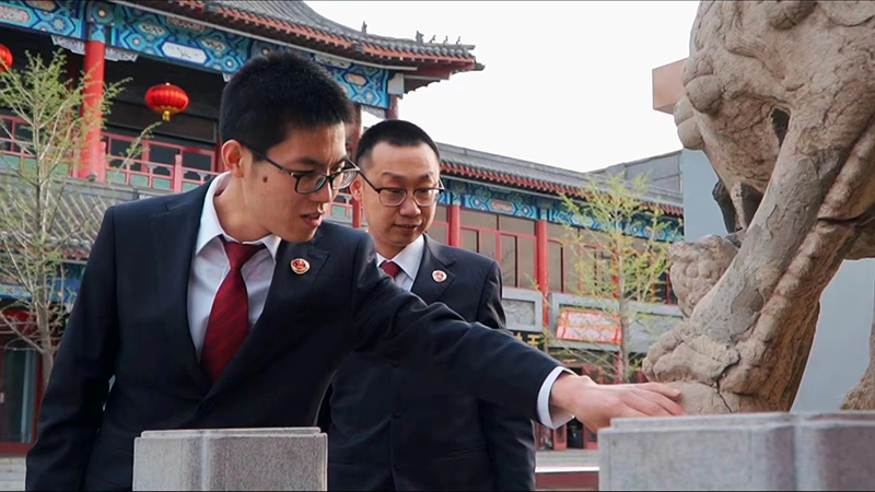 张宝印同志走进沈阳故宫对文物保护公益诉讼案件涉及的点位进行线索核查