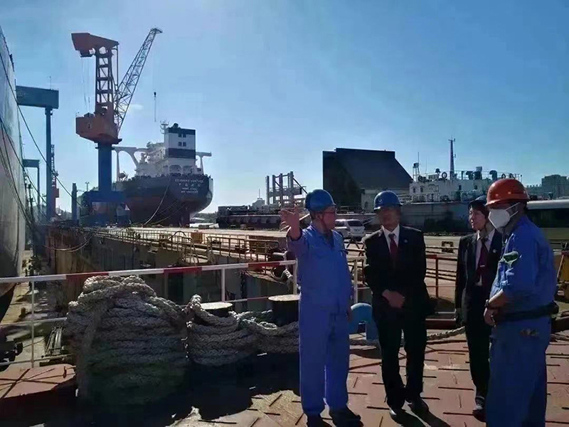 大连海事法院立案庭走访大连船舶重工集团有限公司