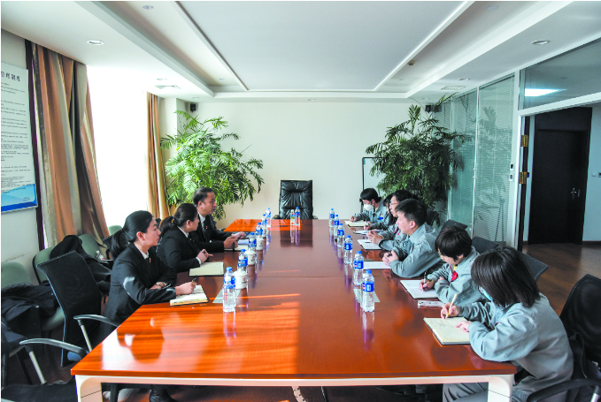 2022年3月8日，沈阳知产法庭到东药集团走访调研副本