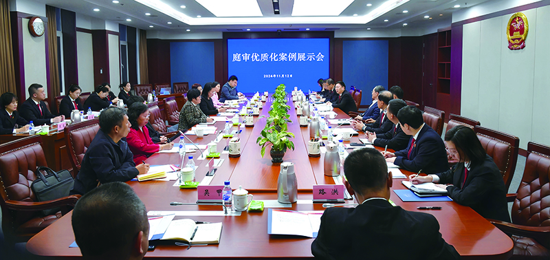 鞍山市中级人民法院邀请全国人大代表参加庭审优质化案例展示会
