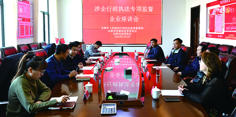 涉企行政执法专项监督企业座谈会现场