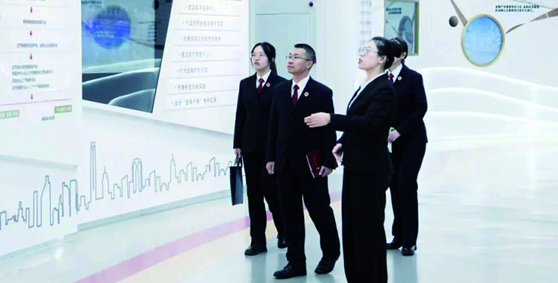 检察干警到沈阳金融会客厅参观交流